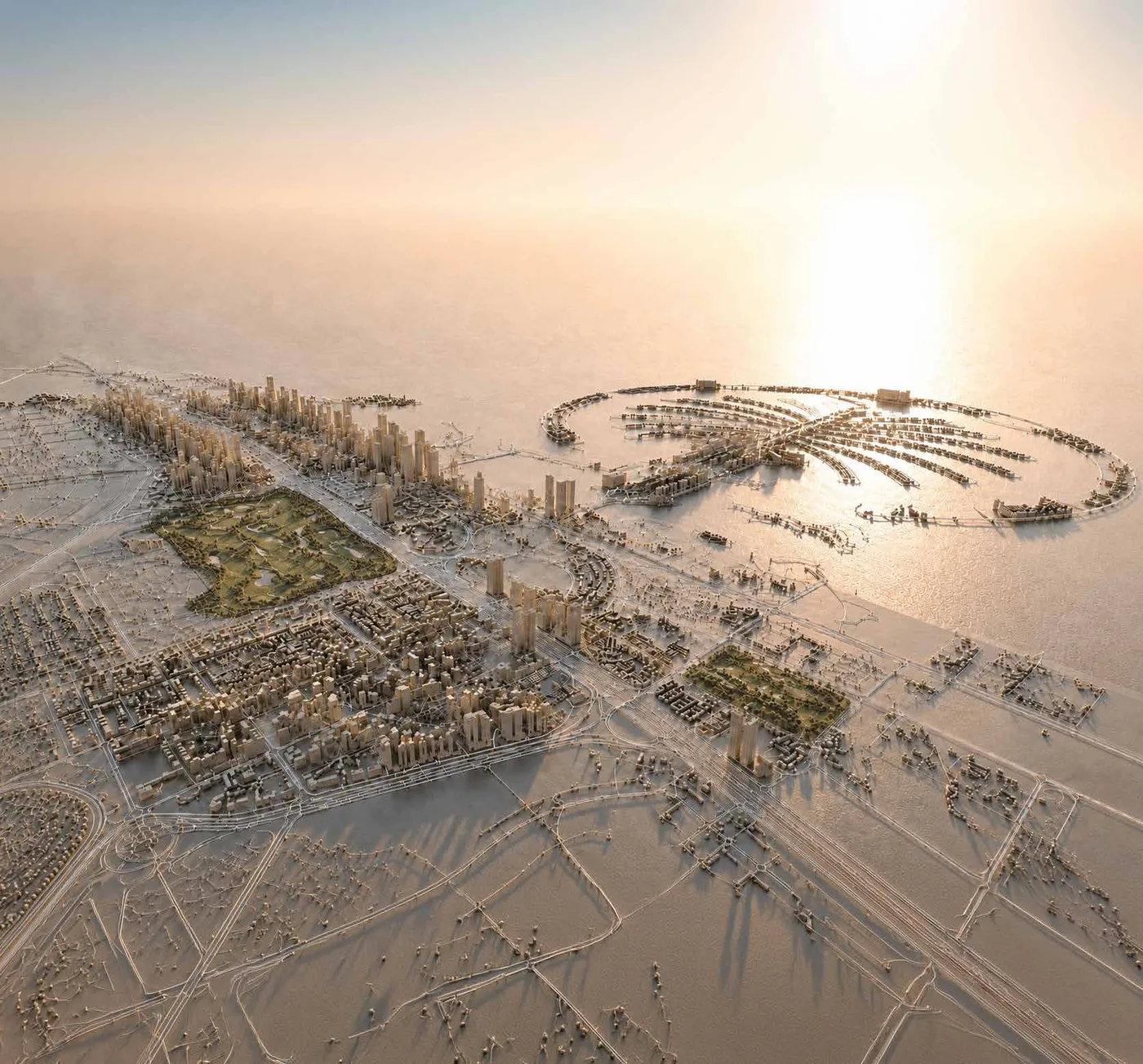 Vue aérienne du projet