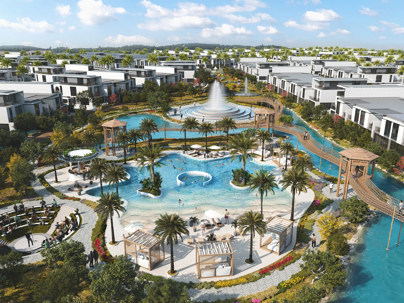 라군형 수영장 — DAMAC Sun City