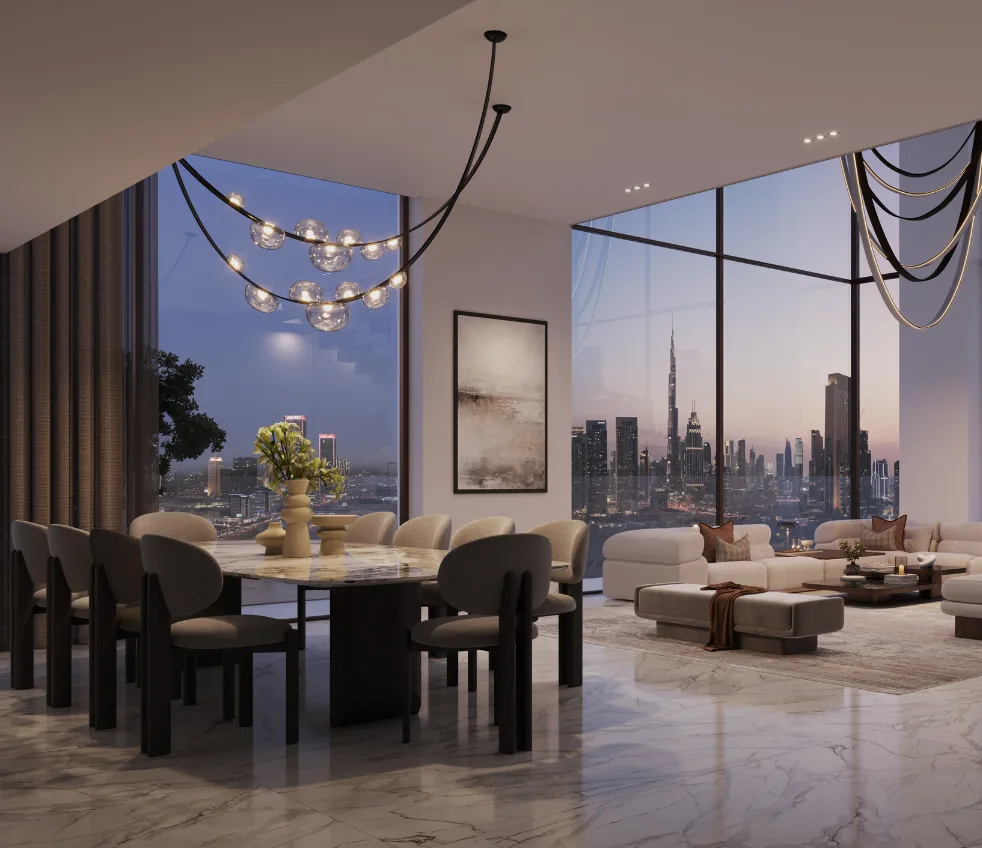 Salón comedor de planta abierta