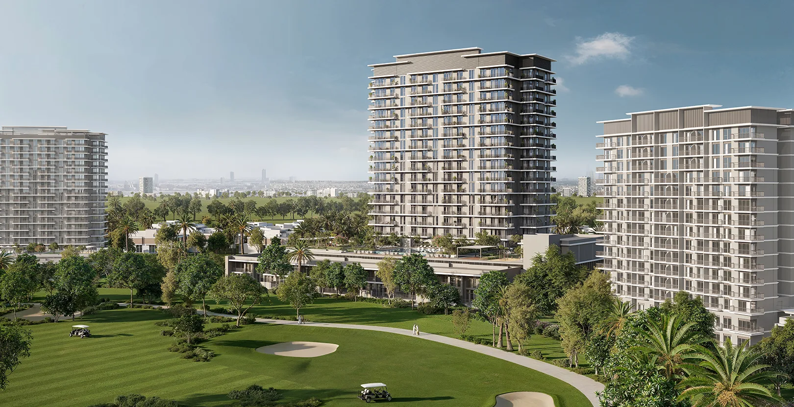 Golfquartier Emaar South — Villen und Townhouses entlang des 18-Loch-Championship-Platzes