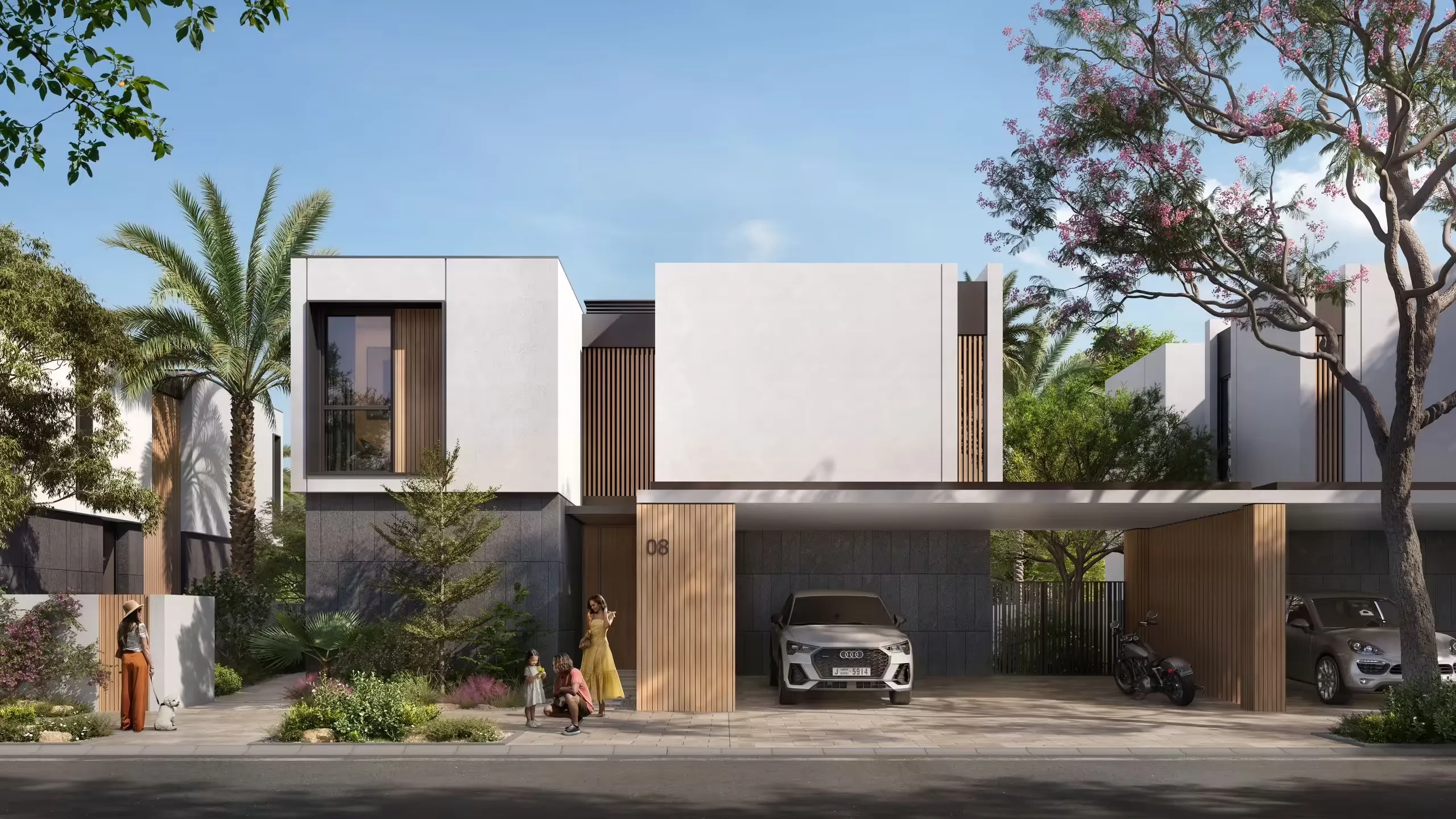 Streetscape through the development