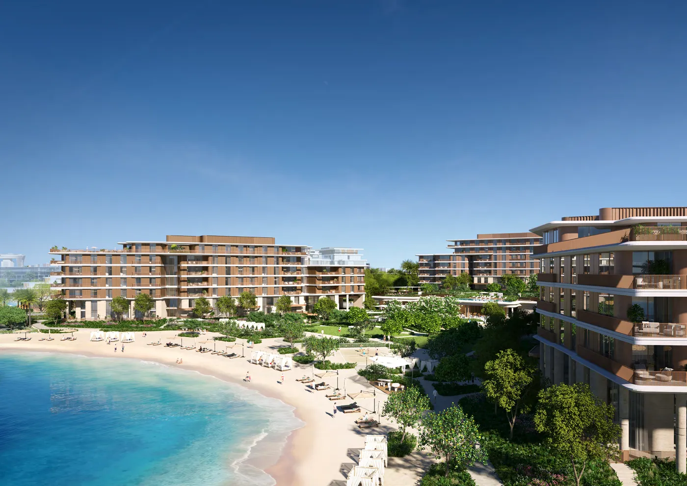 Luftfoto af bebyggelsen — Palm Central Private Residences