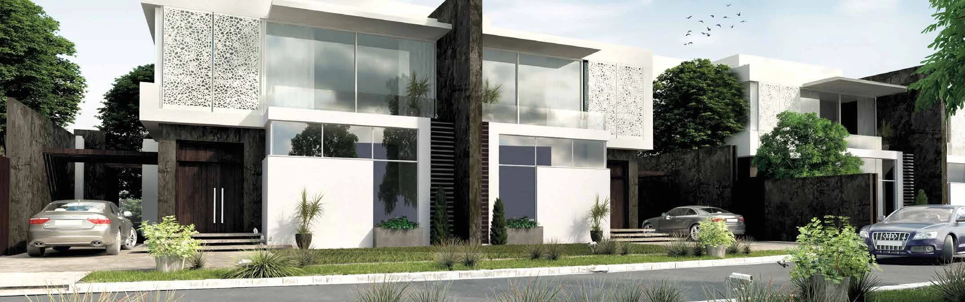 Paysage de rue au sein du projet — Rukan — Dubailand