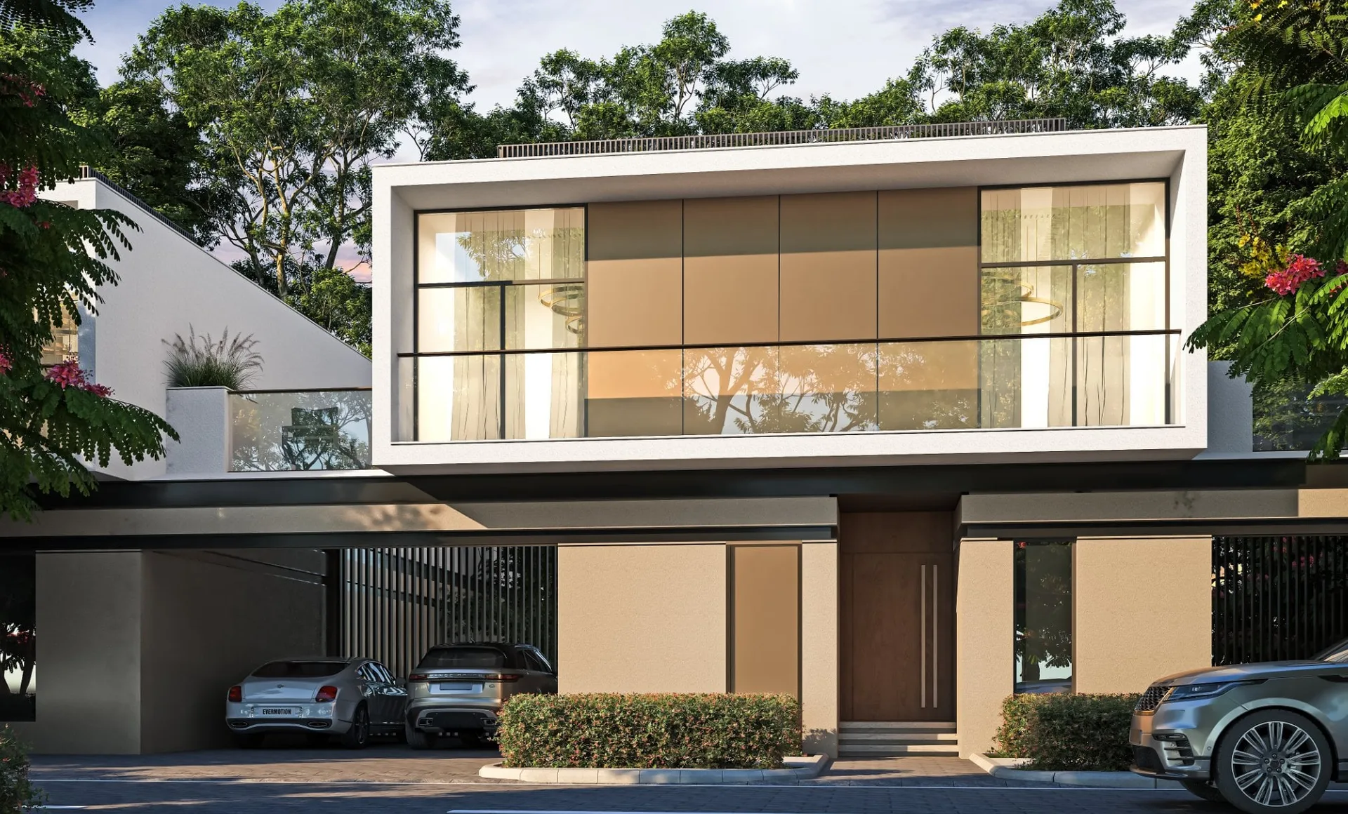 Détail de la façade
