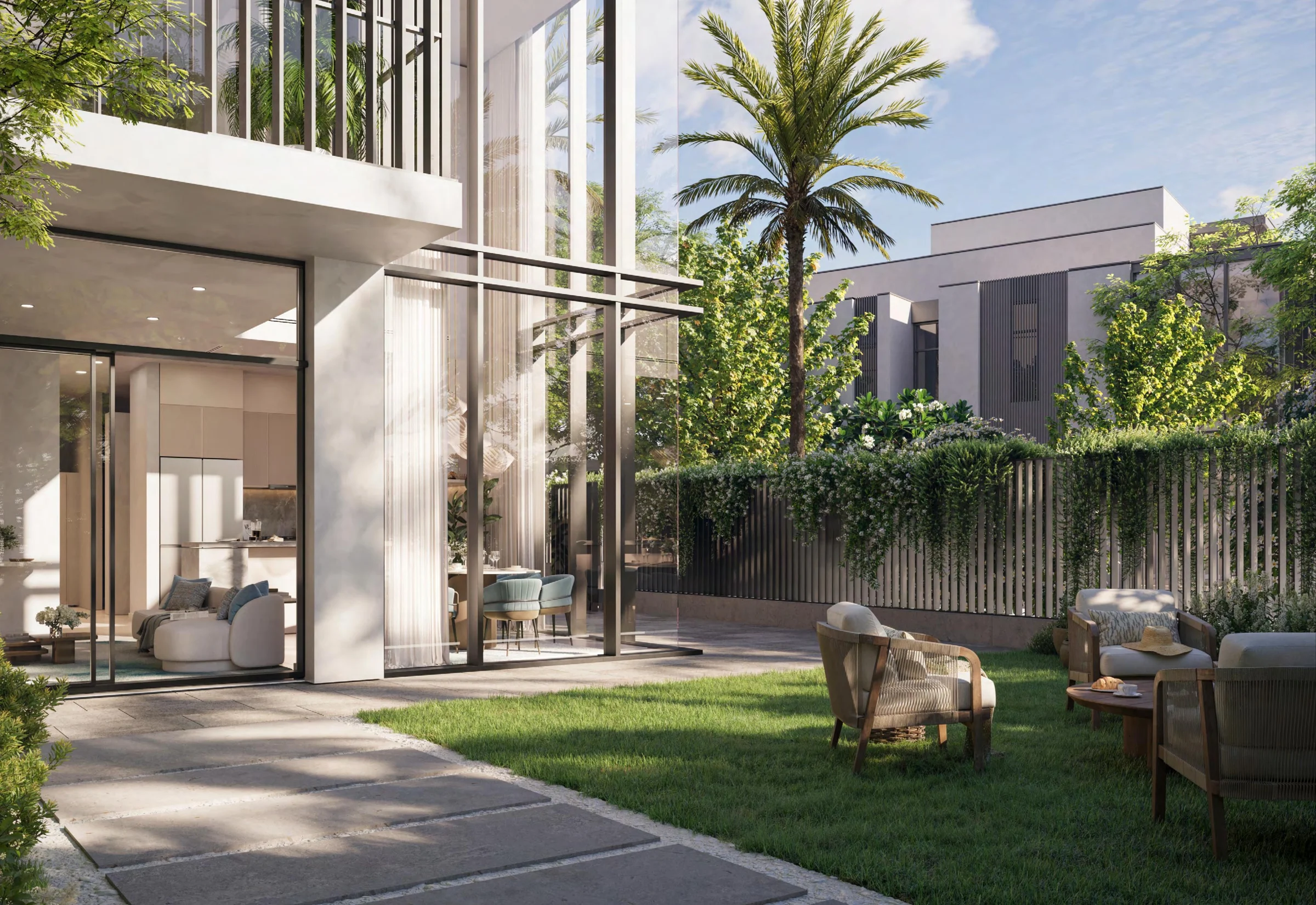 Garten des Townhouses